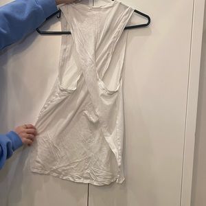 Lululemon white loose fit tank top